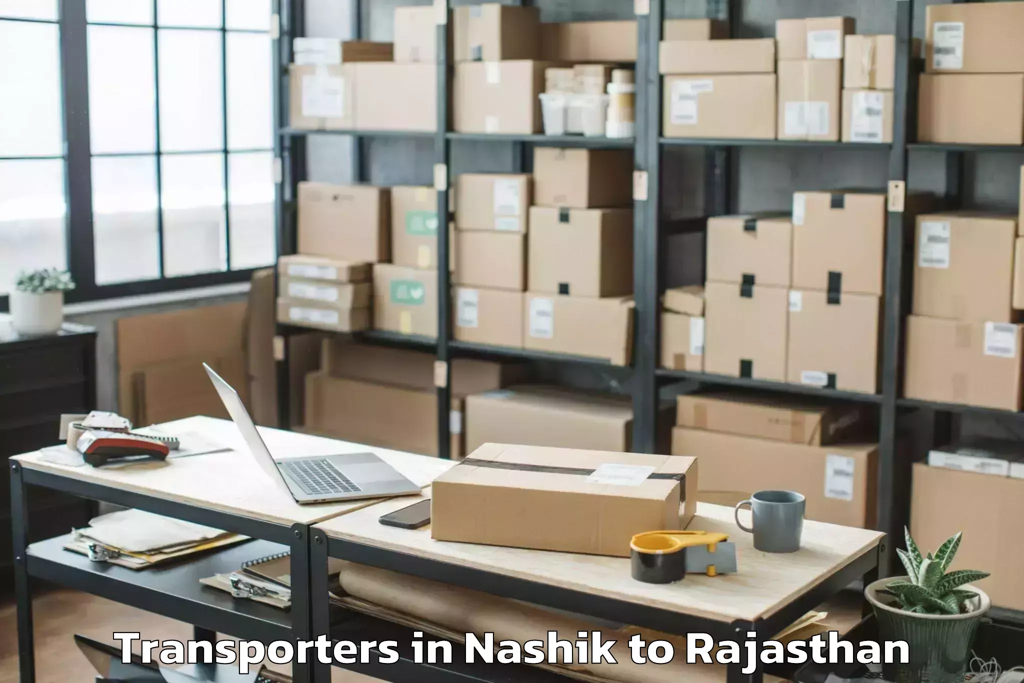 Leading Nashik to Banswara Transporters Provider